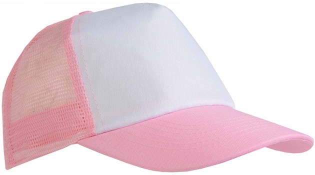 Cappellino Polo Sud con posteriore a rete rosa