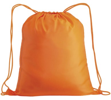 Sacca a zaino in nylon arancione