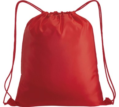 Sacca a zaino in nylon rosso